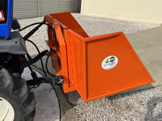 Transport box 130 cm, hidraulic dumping, for Japanese compact tractors, Komondor SZL-130/H (5)