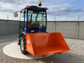 Transport box 130 cm, hidraulic dumping, for Japanese compact tractors, Komondor SZL-130/H (3)