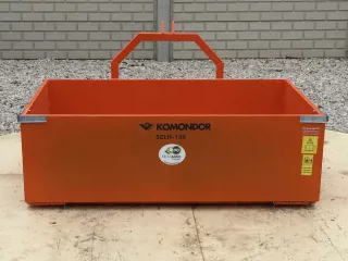 Transportmulde zur japanischen Kleintraktoren, mit öffenbaren hinteren Seite, Komondor SZLH-130 (3)