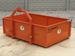 Transportmulde zur japanischen Kleintraktoren, mit öffenbaren hinteren Seite, Komondor SZLH-130 (6)