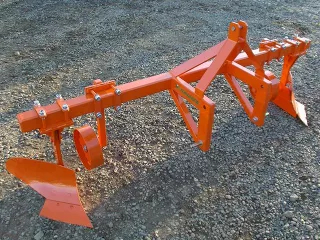 Viticulture plow with 2 heads, for 16-23HP Japanese compact tractors, Komondor SZE-2 (0)