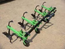 Cultivator with 4 hoe units, with hiller, for Japanese compact tractors, Komondor SK4