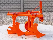Plow with 2 heads, for 15-23HP Japanese compact tractors, Komondor SER-2