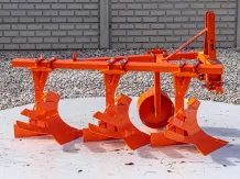 Plow with 3 heads, for 19-30HP Japanese compact tractors, Komondor SER-3
