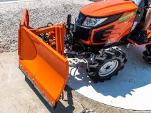 Snow plow 150cm, vario, independent side by side adjustable, for front hitch and front quick hitch, Komondor SHE-150/F